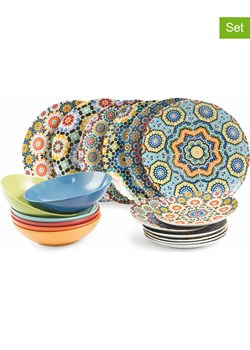 Villa d´Este 18-częściowy zestaw talerzy "Marrakech" ze wzorem ze sklepu Limango Polska w kategorii Naczynia - zdjęcie 189379039