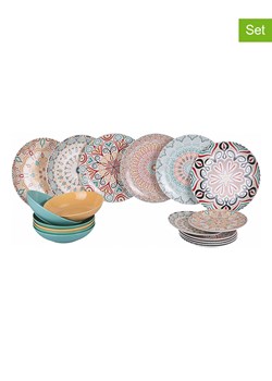Villa d´Este 18-częściowy zestaw talerzy "Sharm" ze wzorem ze sklepu Limango Polska w kategorii Naczynia - zdjęcie 189379056