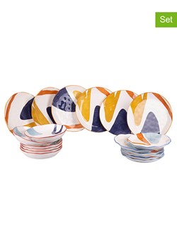 Villa d´Este 18-częściowy zestaw talerzy "Peninsula" ze wzorem ze sklepu Limango Polska w kategorii Naczynia - zdjęcie 189379148