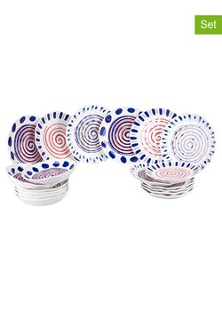 Villa d´Este 18-częściowy zestaw talerzy "Sahara" ze wzorem ze sklepu Limango Polska w kategorii Naczynia - zdjęcie 189379156