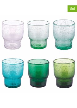 Villa d´Este Szklanki (6 szt.) "Unico" w kolorze zielono-niebieskim - 325 ml ze sklepu Limango Polska w kategorii Naczynia - zdjęcie 189379309