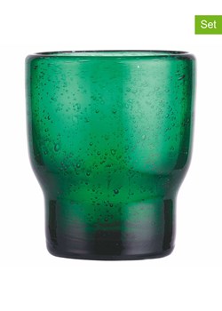 Villa d´Este Szklanki (6 szt.) "Unico" w kolorze ciemnozielonym - 325 ml ze sklepu Limango Polska w kategorii Naczynia - zdjęcie 189379339