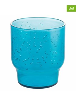 Villa d´Este Szklanki (6 szt.) "Unico Bubbles" w kolorze niebieskim - 325 ml ze sklepu Limango Polska w kategorii Naczynia - zdjęcie 189379446
