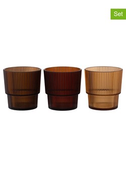 Villa d´Este Szklanki (6 szt.) "Unico" w kolorze brązowo-jasnobrązowo-beżowym - 300 ml ze sklepu Limango Polska w kategorii Naczynia - zdjęcie 189379458