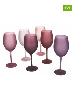 Villa d´Este Kieliszki (6 szt.) w kolorze jasnoróżowo-fioletowym do wina - 550 ml ze sklepu Limango Polska w kategorii Naczynia - zdjęcie 189379538