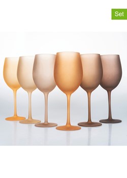 Villa d´Este Kieliszki (6 szt.) w kolorze pomarańczowo-brązowym do wina - 550 ml ze sklepu Limango Polska w kategorii Naczynia - zdjęcie 189379548