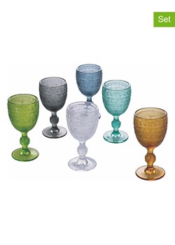 Villa d´Este Kieliszki (6 szt.) "New Mexico" w różnych kolorach do wina - 210 ml ze sklepu Limango Polska w kategorii Naczynia - zdjęcie 189379576