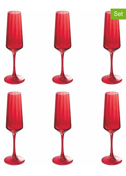 Villa d´Este Kieliszki (6 szt.) w kolorze czerwonym do szampana - 250 ml ze sklepu Limango Polska w kategorii Naczynia - zdjęcie 189379618