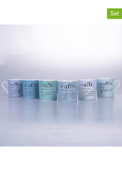 Villa d´Este Filiżanki (6 szt.) w kolorze niebiesko-zielonym do espresso - 90 ml ze sklepu Limango Polska w kategorii Dzbanki i zaparzacze - zdjęcie 189379797