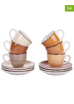 Villa d´Este Filiżanki (6 szt.) "Baita" w kolorze beżowo-brązowym - 90 ml ze sklepu Limango Polska w kategorii Dzbanki i zaparzacze - zdjęcie 189379807