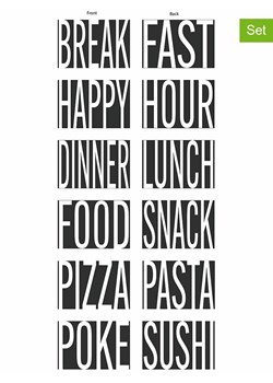 Villa d´Este Podkładki stołowe (6 szt.) "Big Is More" w kolorze czarno-białym - 45 x 30 cm ze sklepu Limango Polska w kategorii Podkładki na stół - zdjęcie 189379977