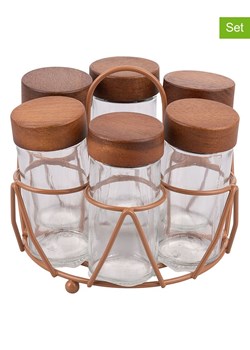 Villa d´Este 6-częściowy zestaw "Toni" w kolorze brązowym - 90 ml ze sklepu Limango Polska w kategorii Pojemniki kuchenne - zdjęcie 189380108