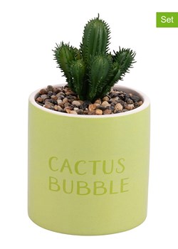 Villa d´Este Sztuczne rośliny (4 szt.) w kolorze zielonym - wys. 20 x Ø 10 cm ze sklepu Limango Polska w kategorii Doniczki i osłonki - zdjęcie 189380116