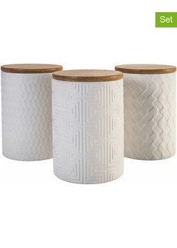 Villa d´Este Pojemniki (3 szt.) "Shade" w kolorze białym - 750 ml ze sklepu Limango Polska w kategorii Pojemniki kuchenne - zdjęcie 189380228