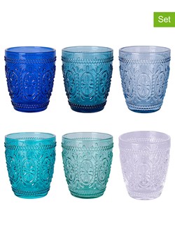 Villa d´Este Szklanki (6 szt.) "Imperial" w kolorze niebieskim - 300 ml ze sklepu Limango Polska w kategorii Naczynia - zdjęcie 189380398