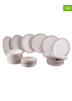 Villa d´Este 18-częściowy zestaw talerzy "Baita Modern" w kolorze białym ze sklepu Limango Polska w kategorii Naczynia - zdjęcie 189380447