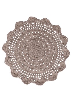 Villa d´Este Podkładka stołowa "Crochet" w kolorze beżowym - Ø 38 cm ze sklepu Limango Polska w kategorii Podkładki na stół - zdjęcie 189380496