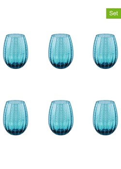 Villa d´Este Szklanki (6 szt.) "Shiraz" w kolorze niebieskim - 525 ml ze sklepu Limango Polska w kategorii Naczynia - zdjęcie 189380525