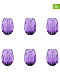 Villa d´Este Szklanki (6 szt.) "Shiraz" w kolorze fioletowym - 525 ml ze sklepu Limango Polska w kategorii Naczynia - zdjęcie 189380529