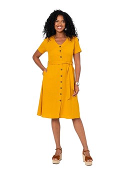 Aller Simplement Sukienka w kolorze żółtym ze sklepu Limango Polska w kategorii Sukienki - zdjęcie 189380586