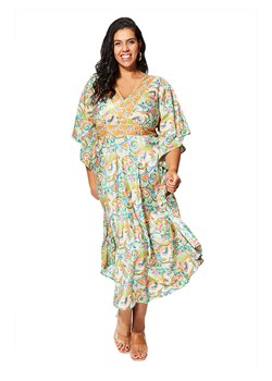 Aller Simplement Sukienka w kolorze zielono-pomarańczowym ze sklepu Limango Polska w kategorii Sukienki - zdjęcie 189380666