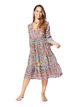 Aller Simplement Sukienka w kolorze błękitno-pomarańczowym ze sklepu Limango Polska w kategorii Sukienki - zdjęcie 189380717