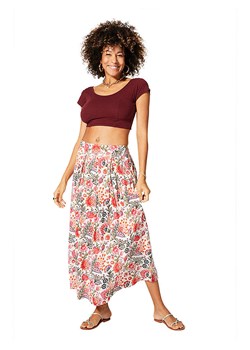 Aller Simplement Spódnica w kolorze kremowo-czerwonym ze sklepu Limango Polska w kategorii Spódnice - zdjęcie 189380798