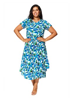 Aller Simplement Sukienka w kolorze biało-niebieskim ze sklepu Limango Polska w kategorii Sukienki - zdjęcie 189380897