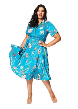 Aller Simplement Sukienka w kolorze niebieskim ze sklepu Limango Polska w kategorii Sukienki - zdjęcie 189381078