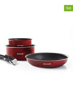 Brandt 4-częściowy zestaw w kolorze czerwonym ze sklepu Limango Polska w kategorii Garnki - zdjęcie 189381687