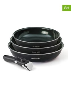 Brandt 4-częściowy zestaw w kolorze czarnym ze sklepu Limango Polska w kategorii Garnki - zdjęcie 189381697