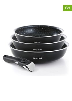 Brandt 4-częściowy zestaw w kolorze czarnym ze sklepu Limango Polska w kategorii Garnki - zdjęcie 189381715