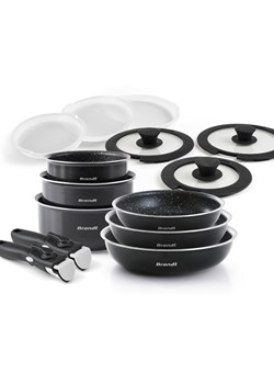 Brandt 14-częściowy zestaw w kolorze czarnym ze sklepu Limango Polska w kategorii Garnki - zdjęcie 189381806