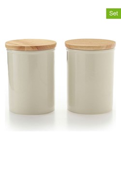 Brandt Pojemniki (2 szt.) w kolorze kremowo-jasnobrązowym - 1,3 l ze sklepu Limango Polska w kategorii Pojemniki kuchenne - zdjęcie 189382097