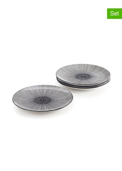 Brandt Talerze obiadowe (4 szt.) w kolorze biało-czarnym - Ø 26,8 cm ze sklepu Limango Polska w kategorii Naczynia - zdjęcie 189382107