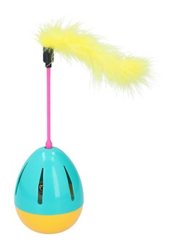 Edco Zabawka w kolorze turkusowo-żółtym dla kota - wys. 25,5 x Ø 7 cm ze sklepu Limango Polska w kategorii Dla zwierząt - zdjęcie 189382289