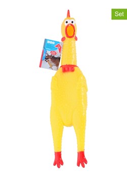 Edco Piszczące zabawki (2 szt.) w kolorze żółtym - dł. 32 cm ze sklepu Limango Polska w kategorii Dla zwierząt - zdjęcie 189382495