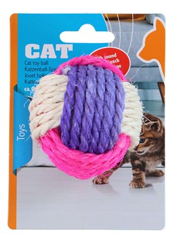 Edco Piłka w kolorze fioletowo-różowym dla kota - Ø 6,5 cm ze sklepu Limango Polska w kategorii Dla zwierząt - zdjęcie 189382828