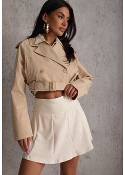 Białe Tenisowe Spódnico-Spodenki z Elastycznego Materiału Natennia ze sklepu renee.pl w kategorii Szorty - zdjęcie 189383266