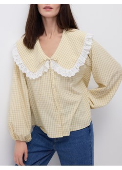 Reserved - Koszula z ozdobnym kołnierzem - wielobarwny ze sklepu Reserved w kategorii Bluzki damskie - zdjęcie 189383345