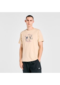 Koszulka męska New Balance MT61Y0XJABC – beżowa ze sklepu New Balance Poland w kategorii T-shirty męskie - zdjęcie 189383587