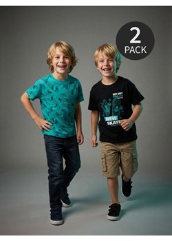 Sinsay - Koszulki z krótkim rękawem 2 pack - czarny ze sklepu Sinsay w kategorii T-shirty chłopięce - zdjęcie 189385648