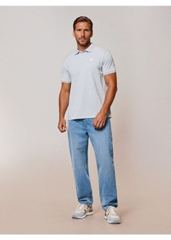 Sinsay - Bawełniane polo z haftem - zielony ze sklepu Sinsay w kategorii T-shirty męskie - zdjęcie 189385688