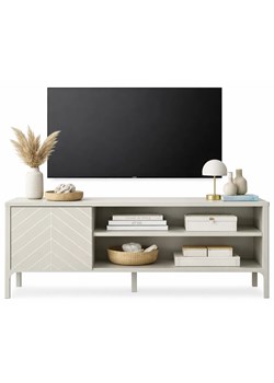 Nowoczesna szafka RTV na nóżkach kaszmir A4-E19 ze sklepu Edinos.pl w kategorii Szafki RTV - zdjęcie 189385766