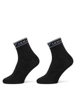 Skarpety krótkie Emporio Armani EW000578 AF20514 MC005 Czarny ze sklepu eobuwie.pl w kategorii Skarpetki damskie - zdjęcie 189385795