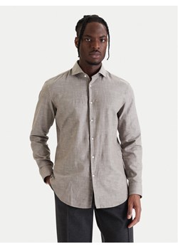 HUGO Koszula Kason 50539775 Beżowy Slim Fit ze sklepu MODIVO w kategorii Koszule męskie - zdjęcie 189387276