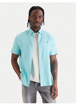 Tommy Hilfiger Koszula MW0MW42450 Turkusowy Regular Fit ze sklepu MODIVO w kategorii Koszule męskie - zdjęcie 189387318