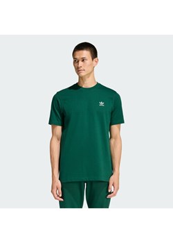 adidas T-Shirt Trefoil Essentials KD1323 Zielony Regular Fit ze sklepu MODIVO w kategorii T-shirty męskie - zdjęcie 189387396