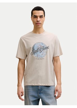 Jack & Jones T-Shirt Honolulu 12288088 Beżowy Regular Fit ze sklepu MODIVO w kategorii T-shirty męskie - zdjęcie 189387507
