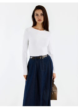 Mohito - Dopasowana biała bluzka - biały ze sklepu Mohito w kategorii Bluzki damskie - zdjęcie 189389056